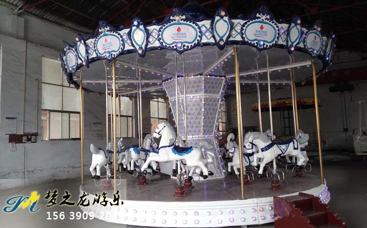 郑州梦之龙游乐设备厂展厅旋转木马